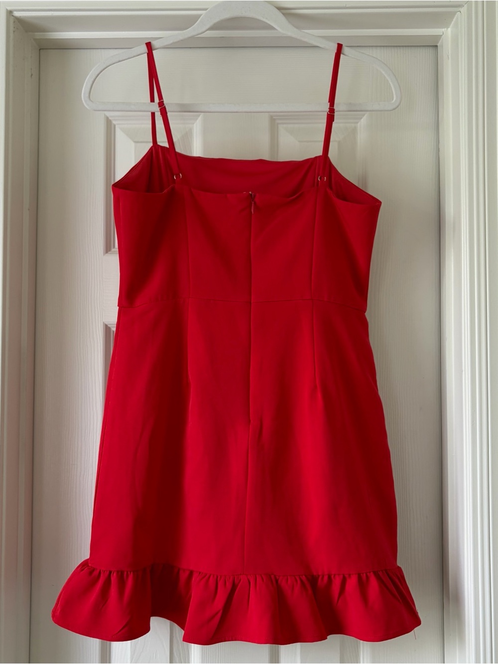 TCEC Bright Red Ruffle-Hem Dress - Picture 2 of 3
